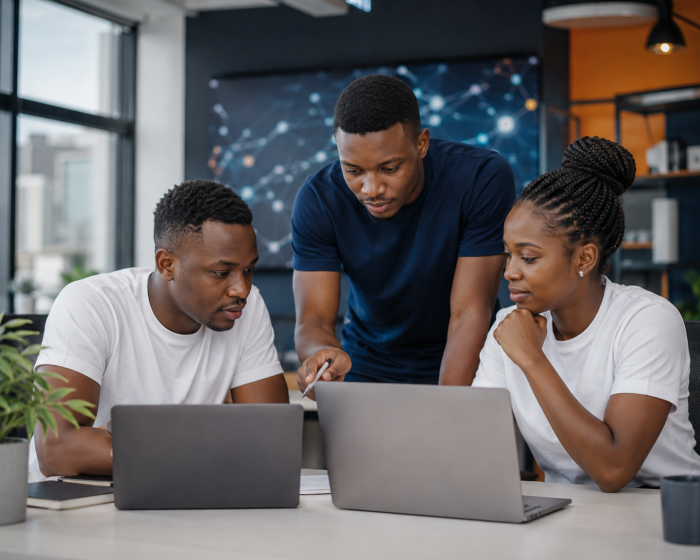 Lucham team planning custom software